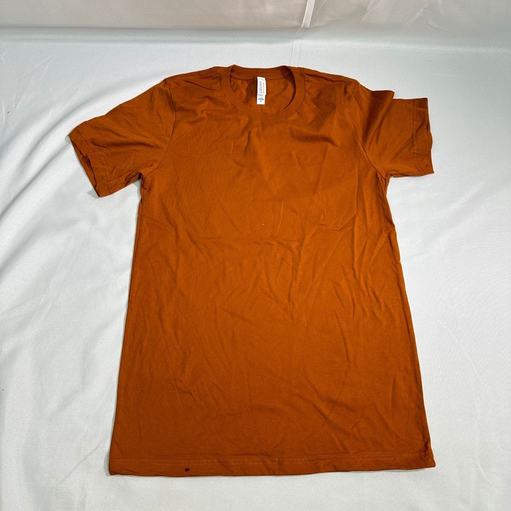 Bella Canvas 3001 Blank T Shirt Mens Womens Unisex Medium Autumn Orange NWT